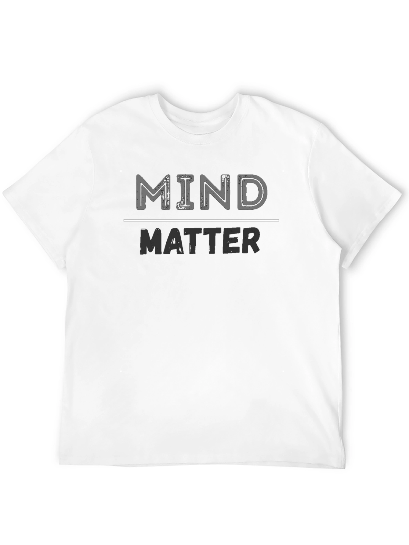 Mind Over Matter Graphic T-Shirt - Casual Black Tee