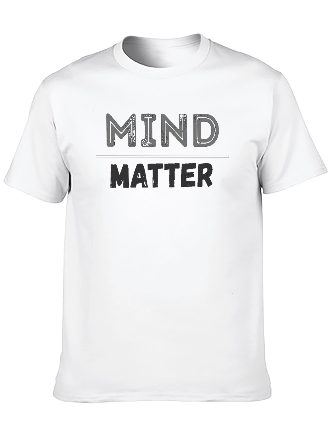 Mind Over Matter Graphic T-Shirt - Casual Black Tee