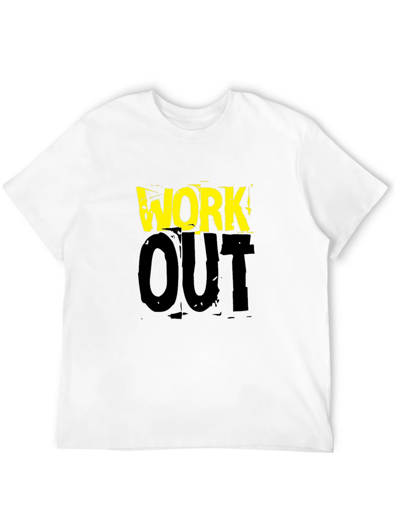 Work Out Black Graphic Print T-Shirt