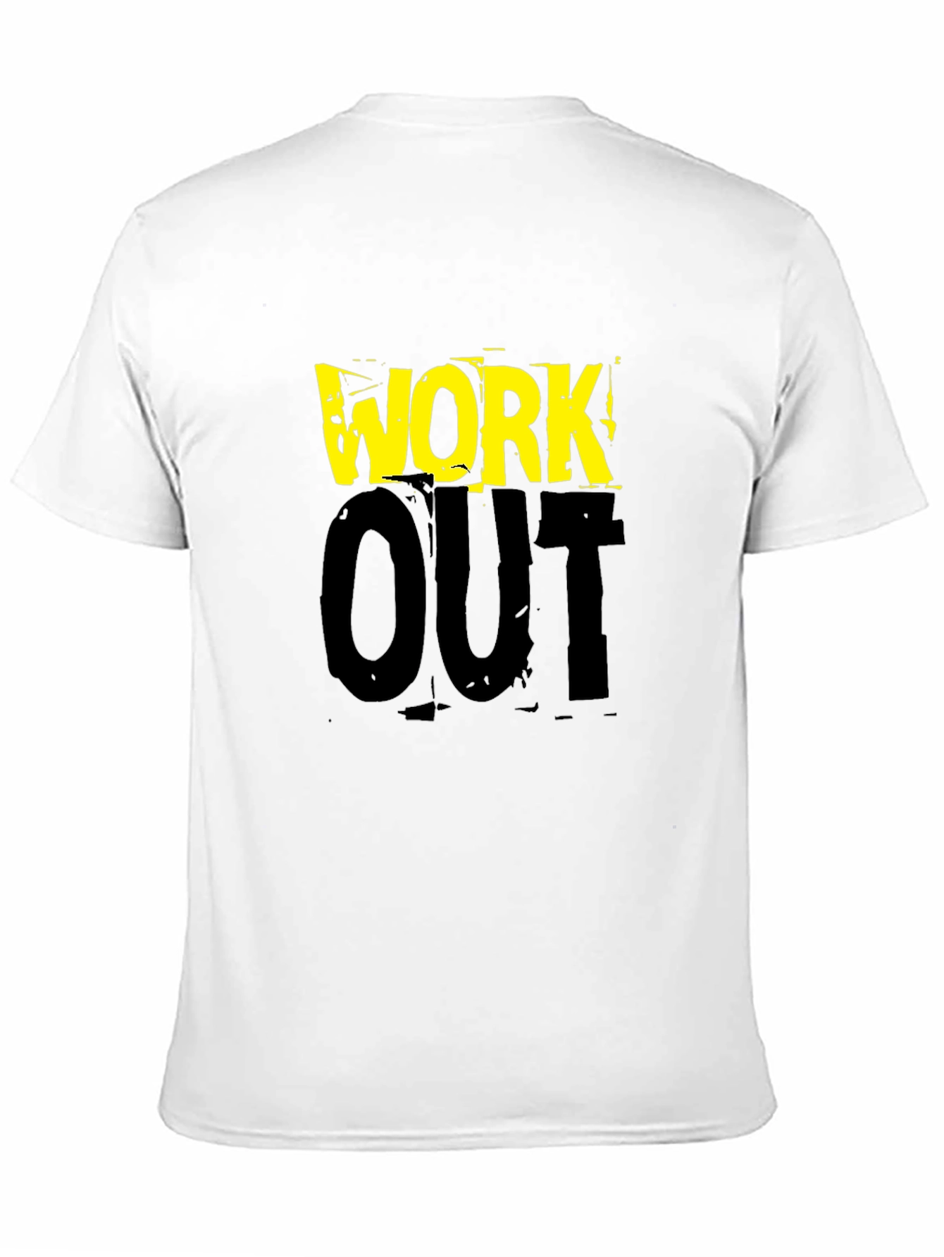 Work Out Black Graphic Print T-Shirt