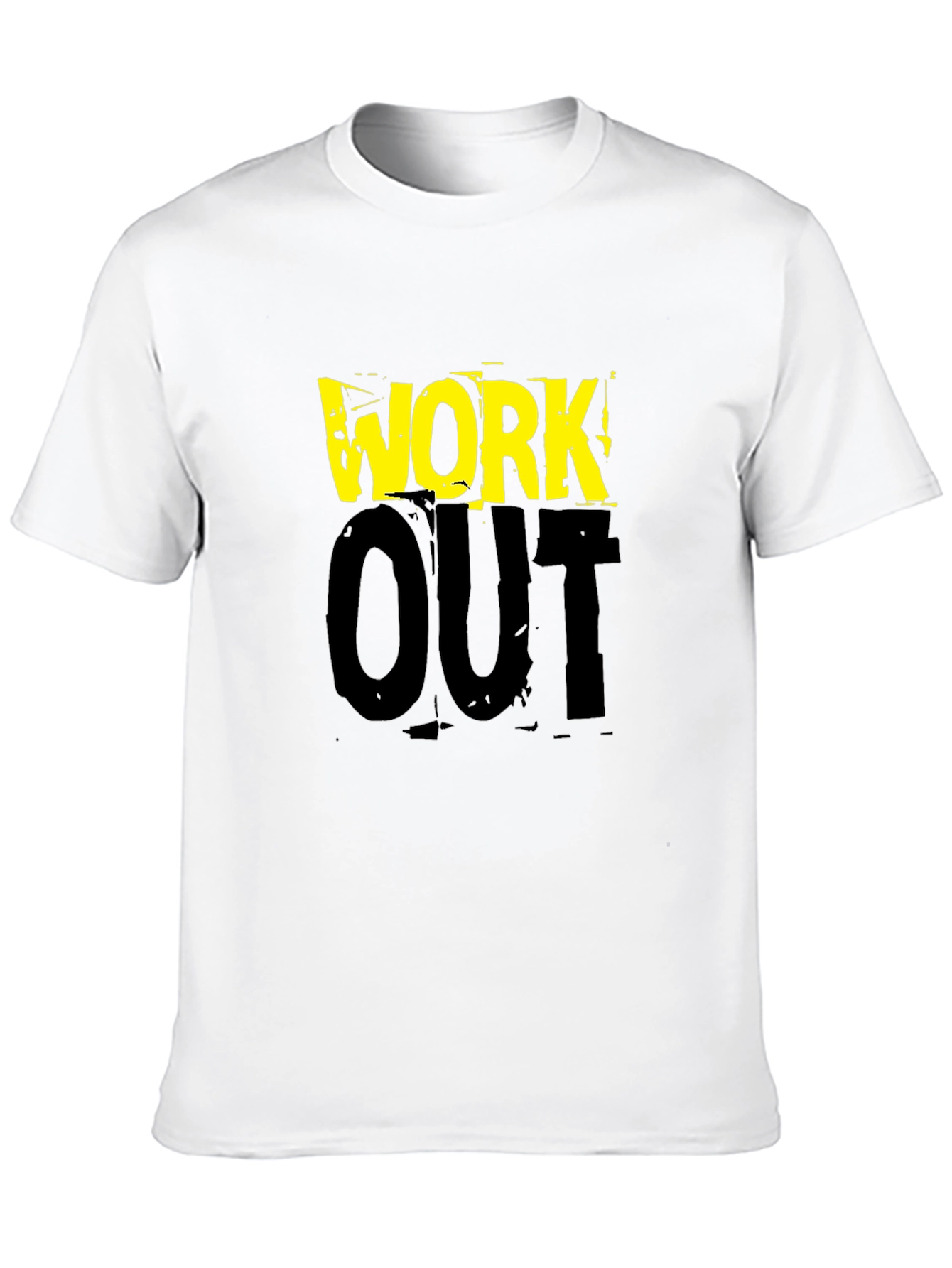 Work Out Black Graphic Print T-Shirt