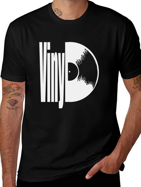 Vinyl Record Graphic Tee - Music Lover T-Shirt