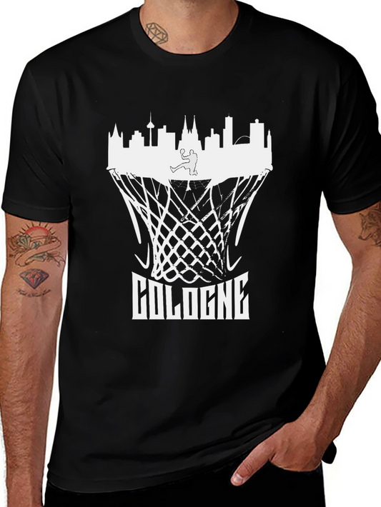 Cologne Skyline Basketball Graphic T-Shirt