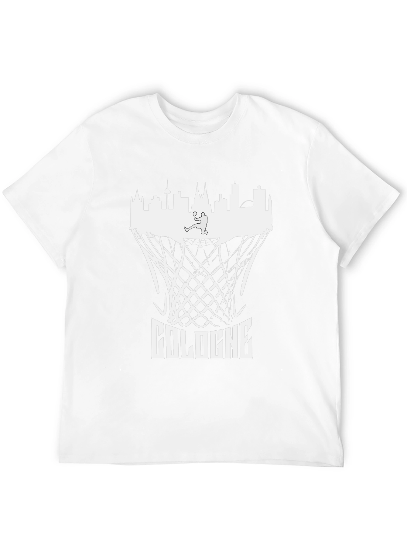 Cologne Skyline Basketball Graphic T-Shirt