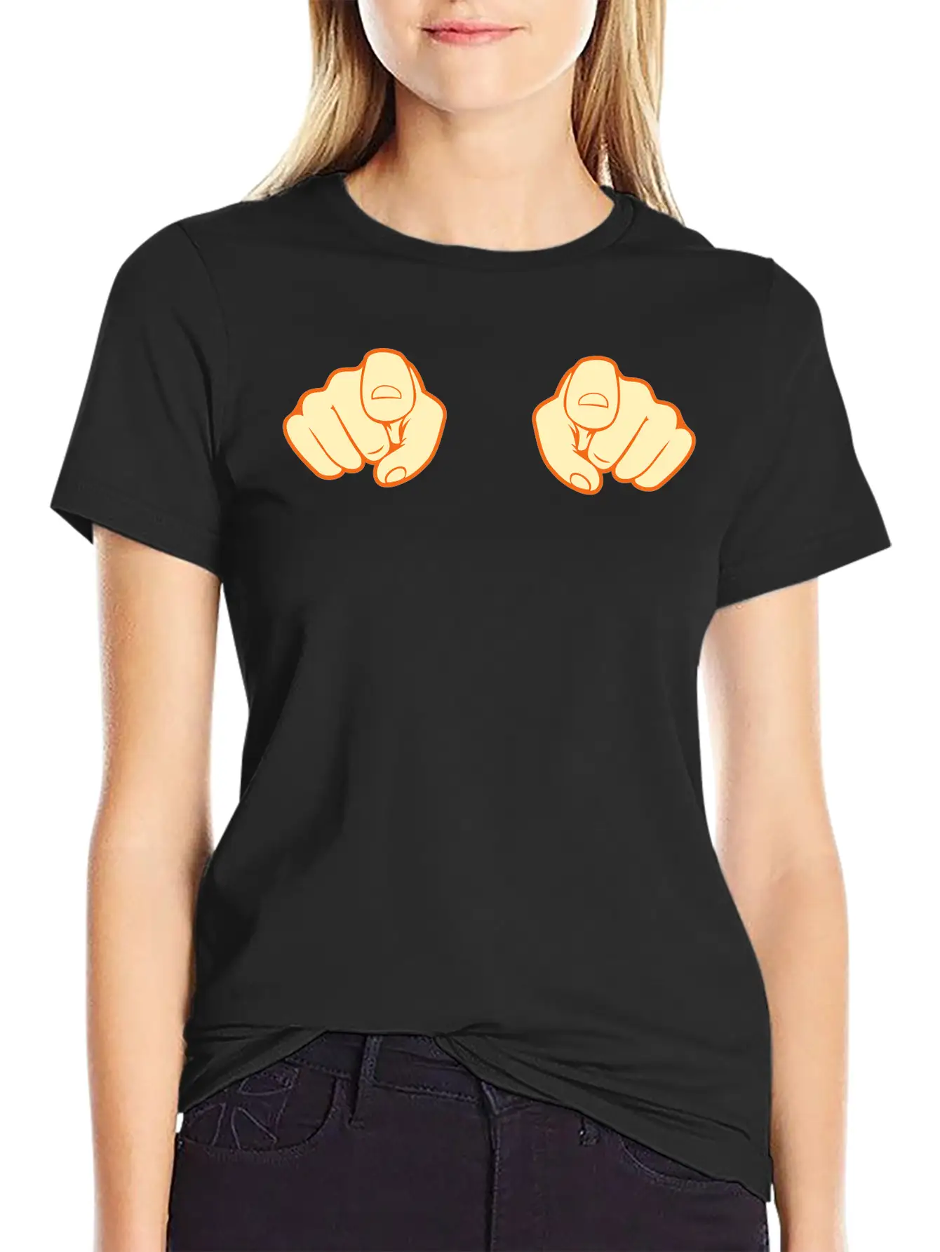 Finger 2 Hands Unisex Casual T-Shirt – Clean Design For Daily Comfort