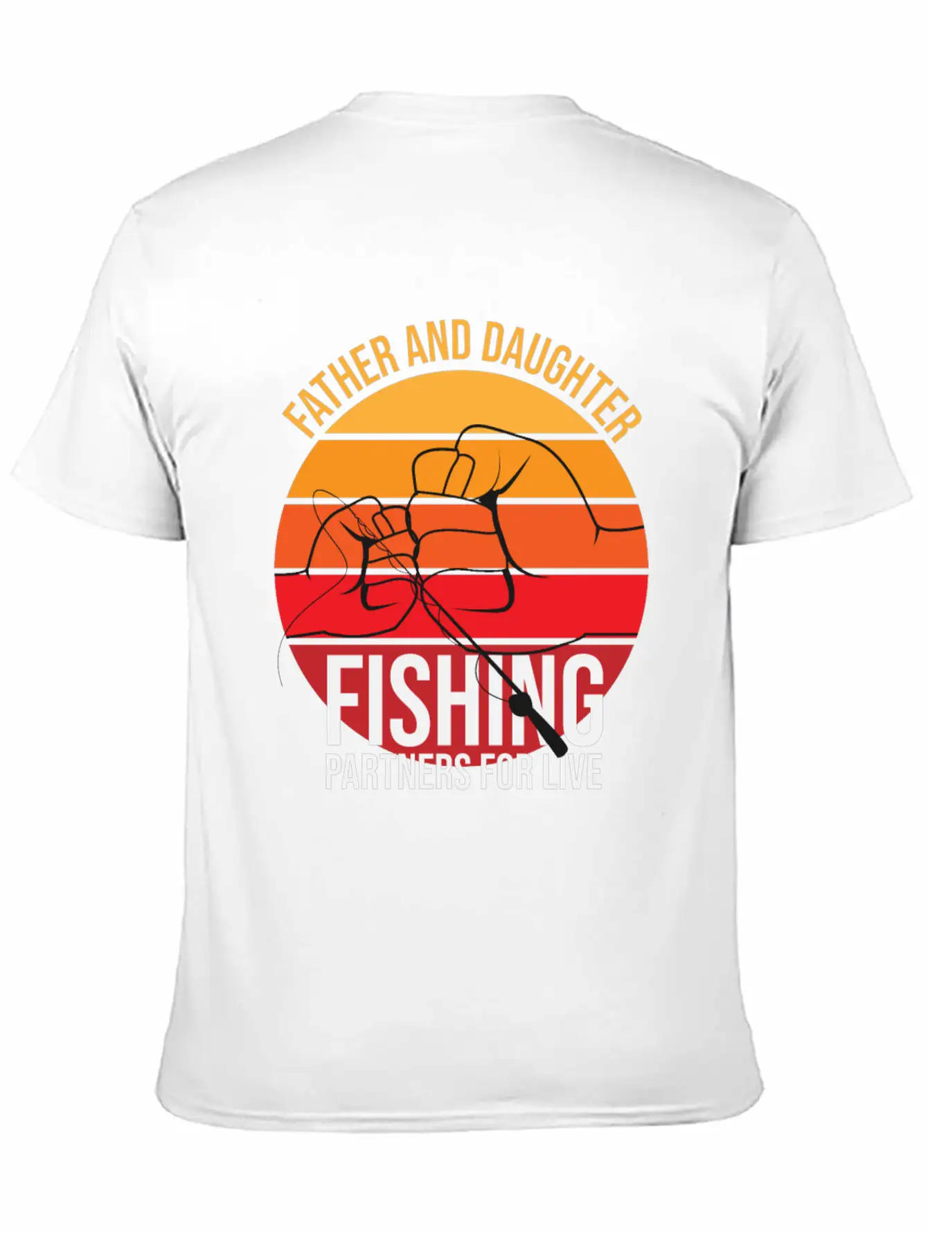 Fishing Father And Daughter Fishing Partners For L Unisex Casual T-Shirt – Clean Design For Daily Comfort