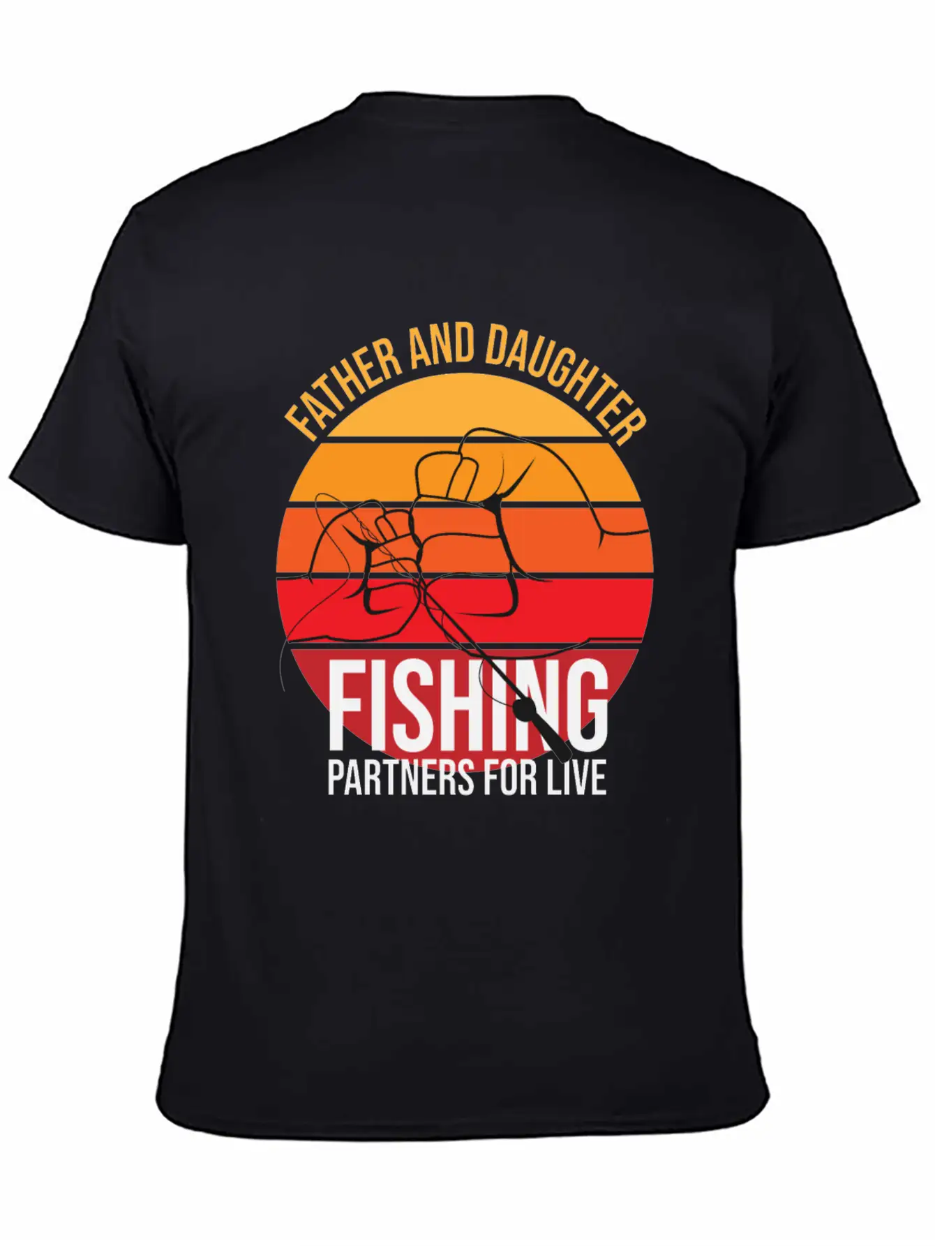 Fishing Father And Daughter Fishing Partners For L Unisex Casual T-Shirt – Clean Design For Daily Comfort