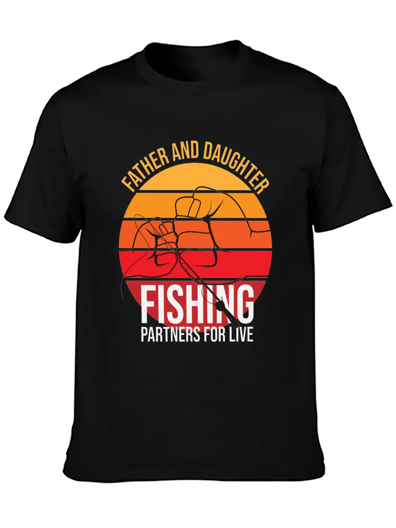 Fishing Father And Daughter Fishing Partners For L Unisex Casual T-Shirt – Clean Design For Daily Comfort