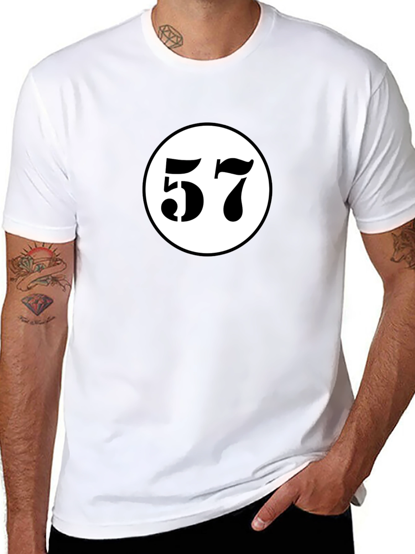 Retro 57 Racing T-Shirt - Black