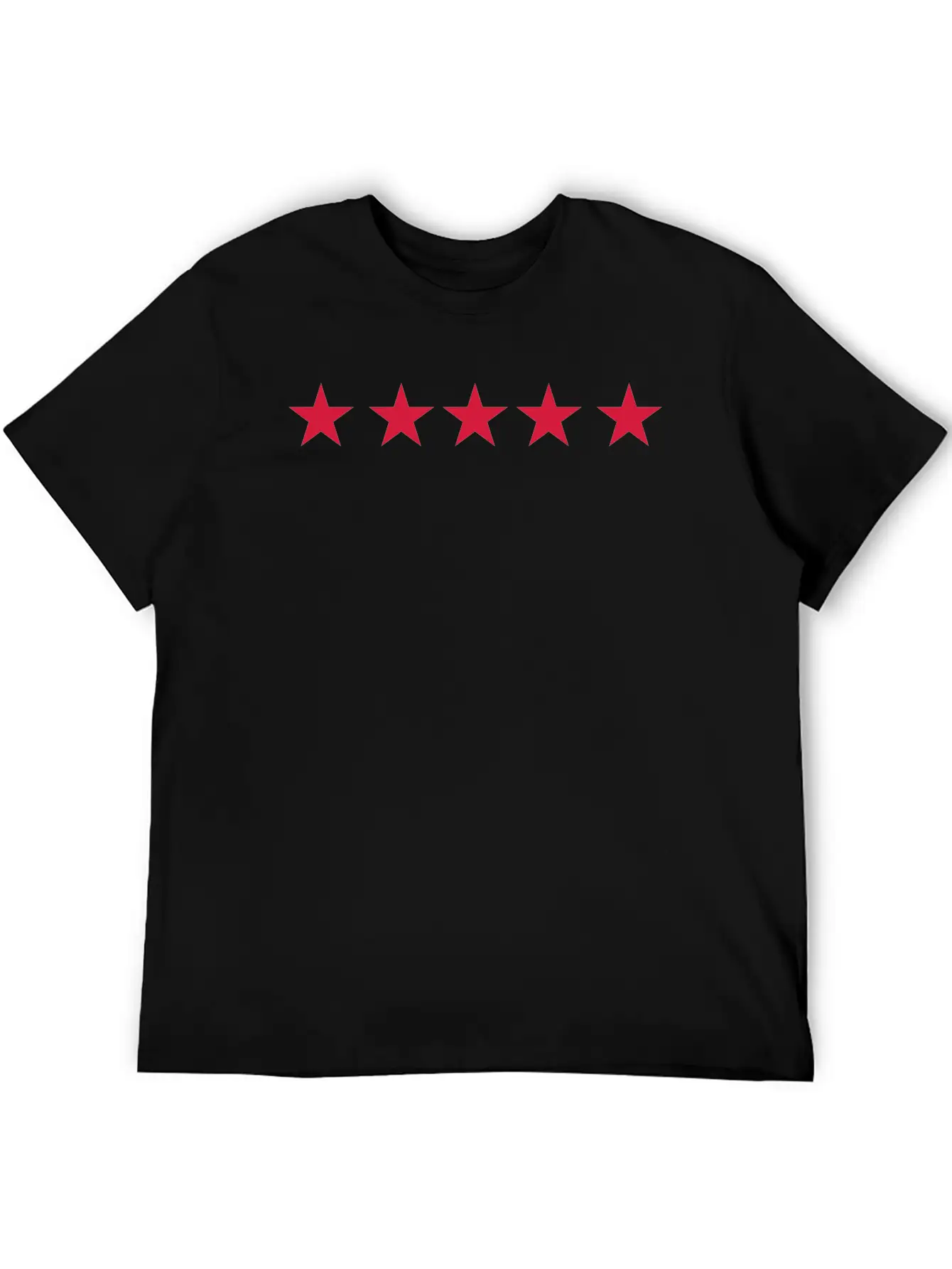 Five 5 Stars Unisex Casual T-Shirt – Clean Design For Daily Comfort