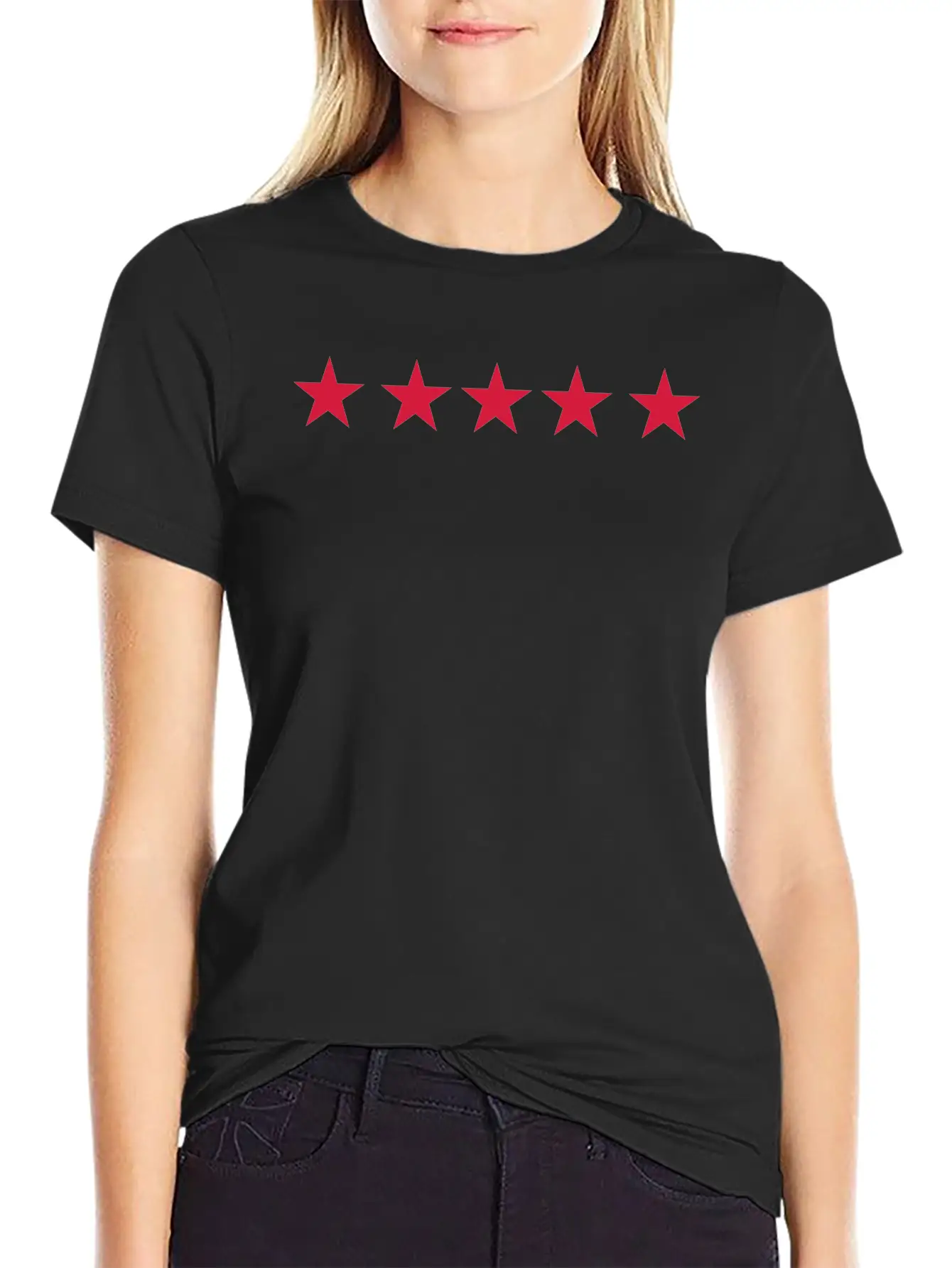 Five 5 Stars Unisex Casual T-Shirt – Clean Design For Daily Comfort