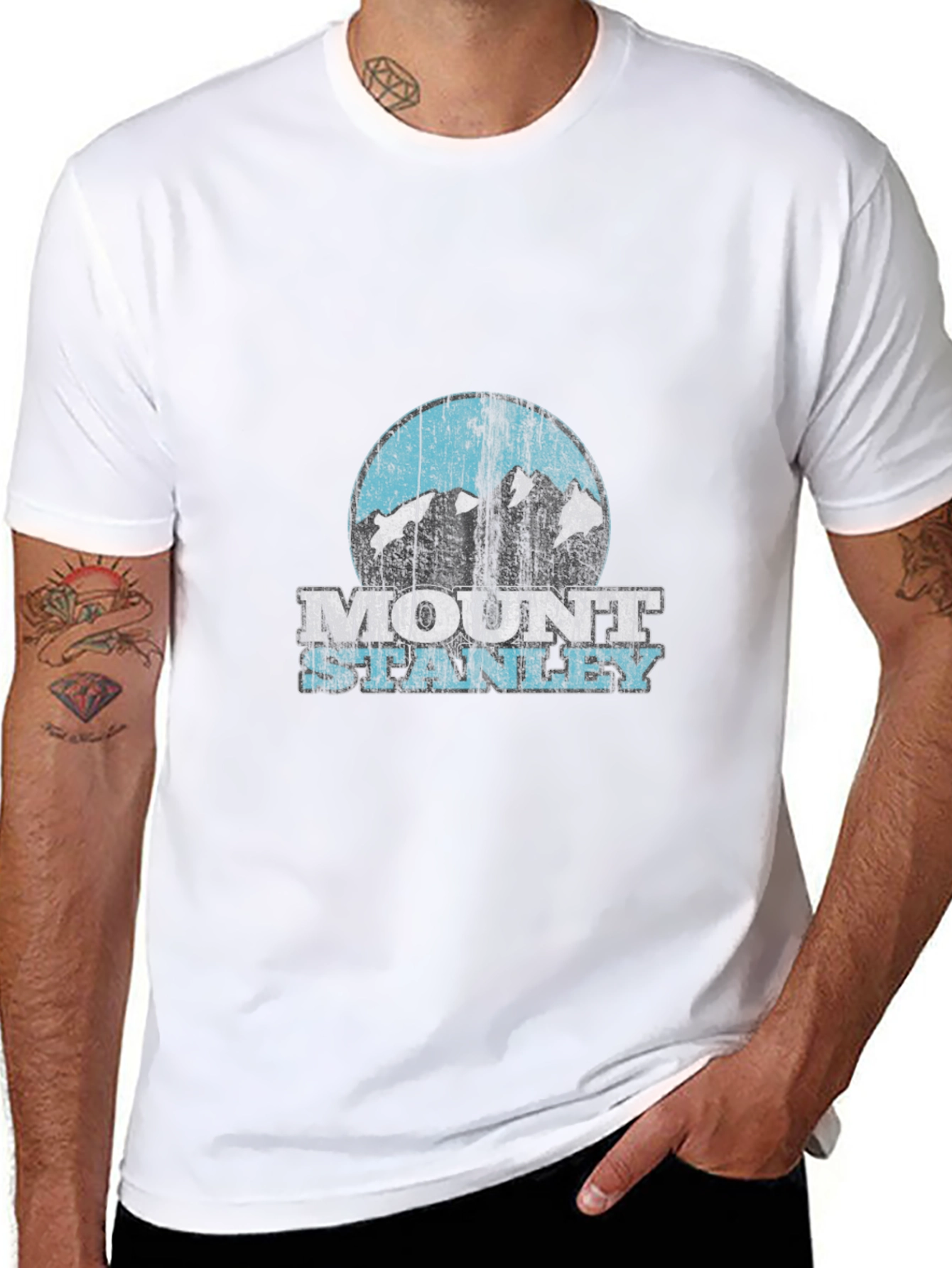 Mount Stanley Distressed Graphic T-Shirt