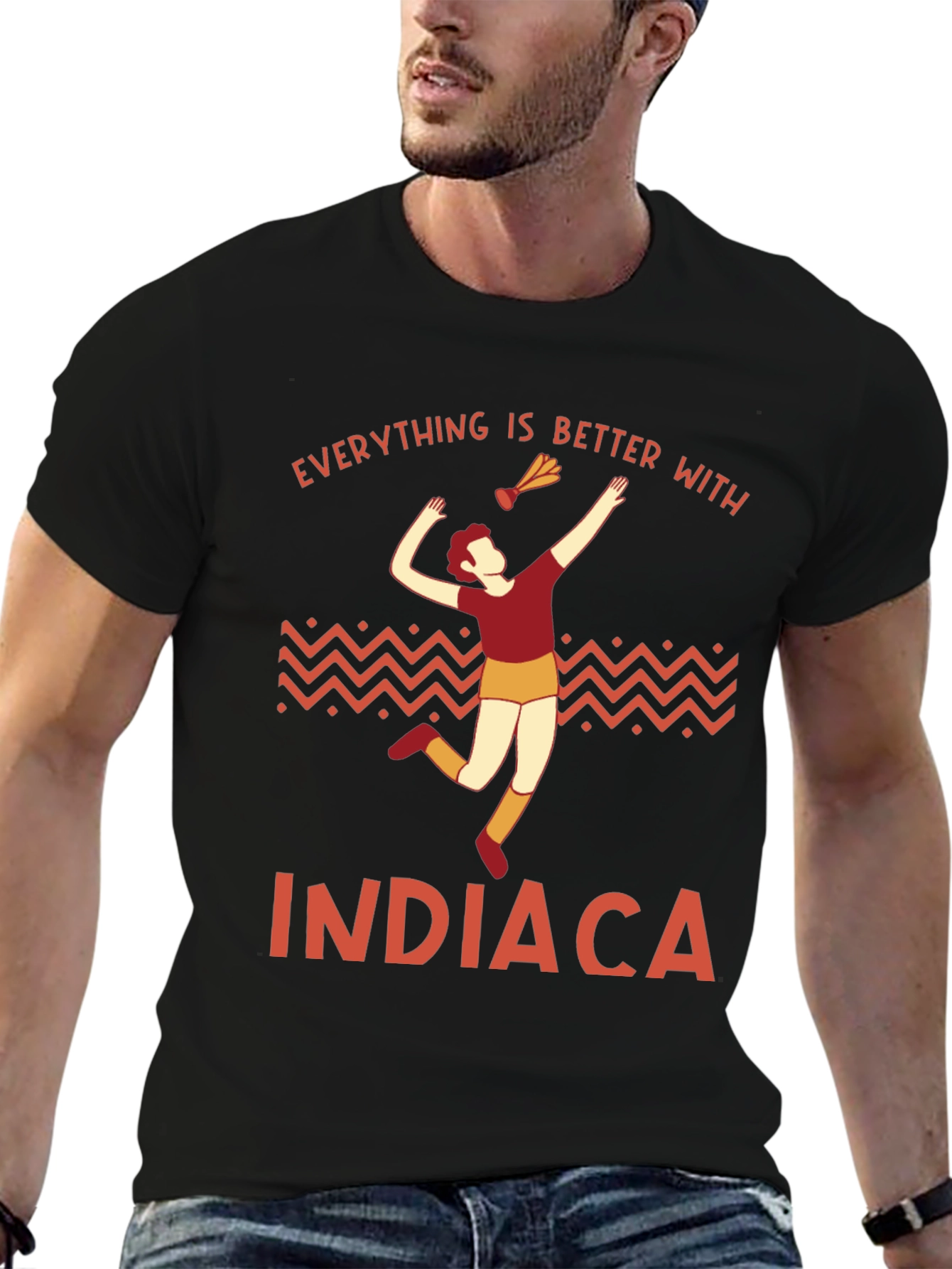 Indiaca Graphic T-Shirt - Everything is Better With Indiaca