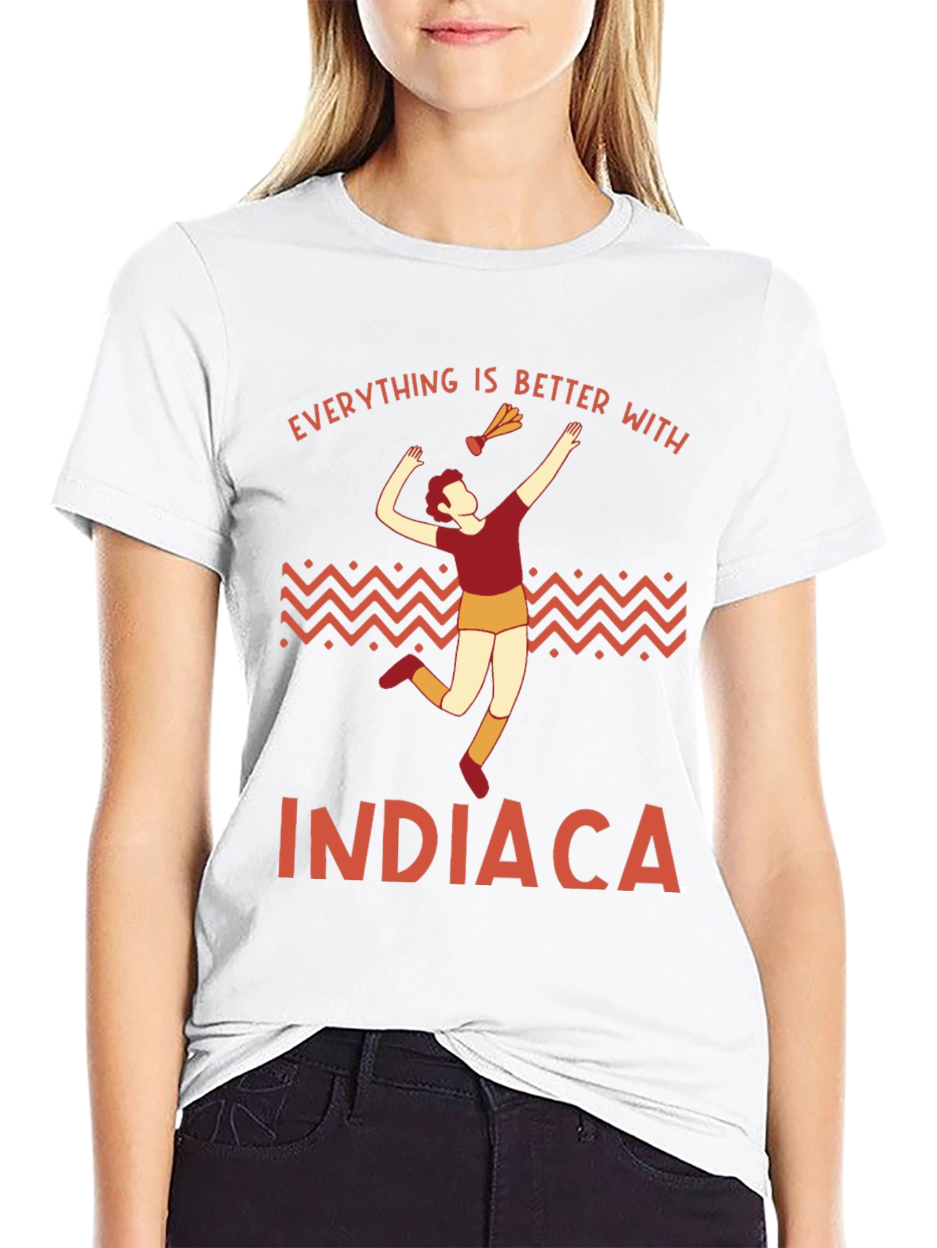 Indiaca Graphic T-Shirt - Everything is Better With Indiaca