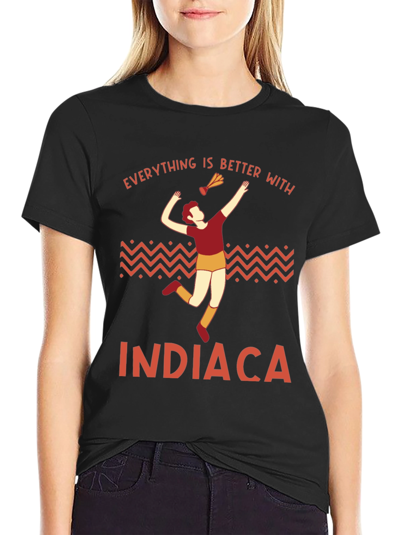 Indiaca Graphic T-Shirt - Everything is Better With Indiaca