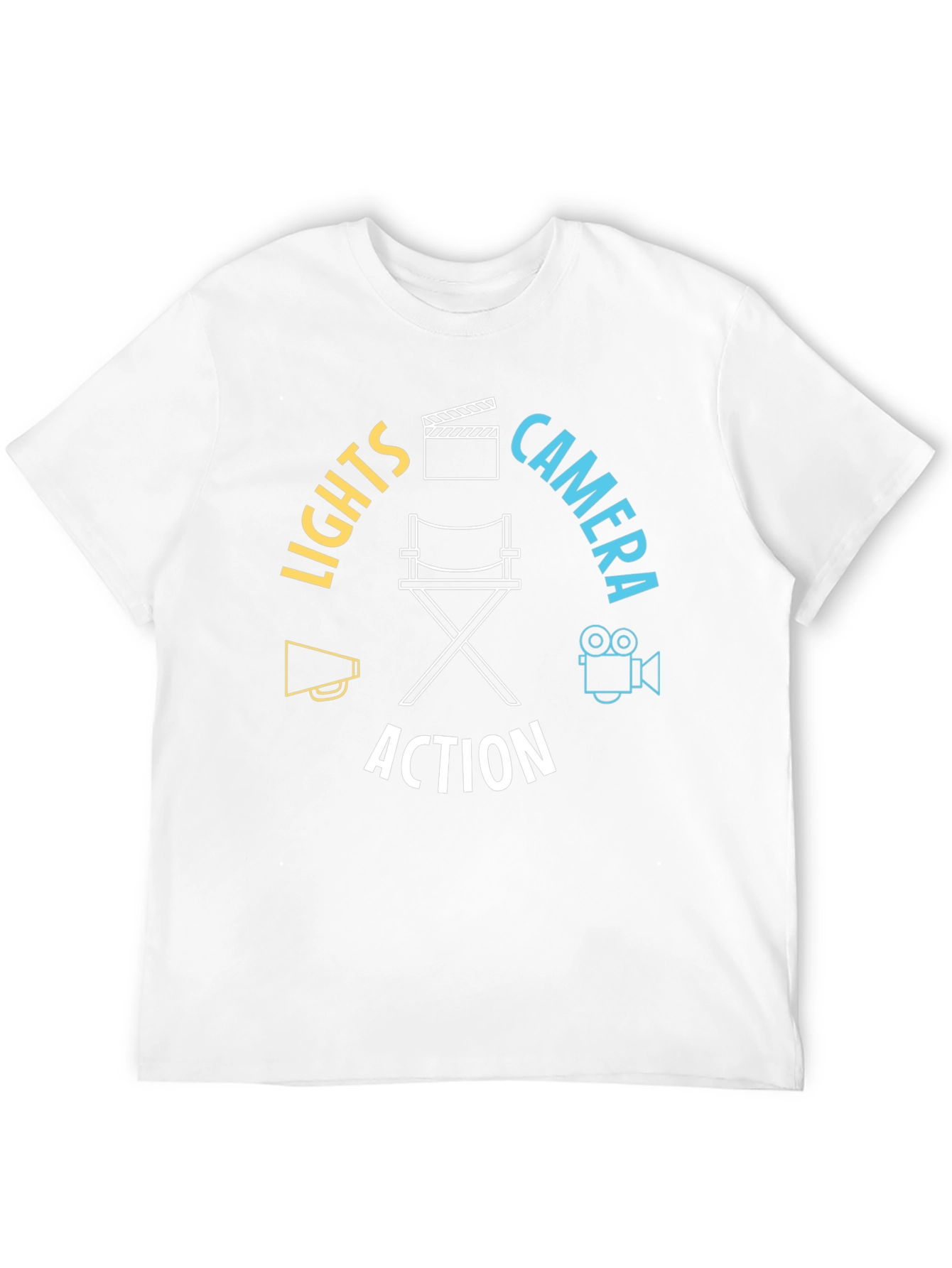 Lights Camera Action T-Shirt - Movie Lover Tee