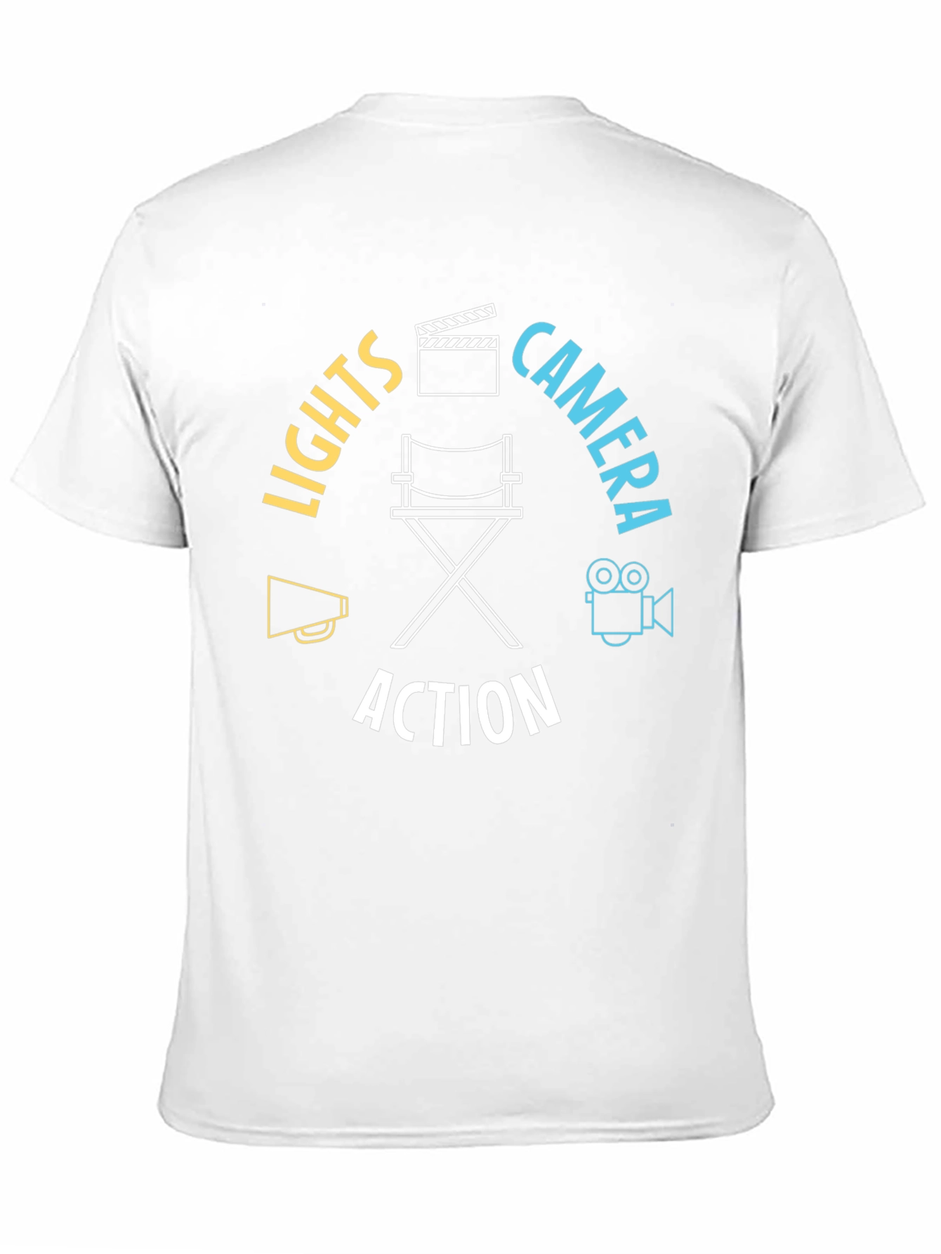 Lights Camera Action T-Shirt - Movie Lover Tee