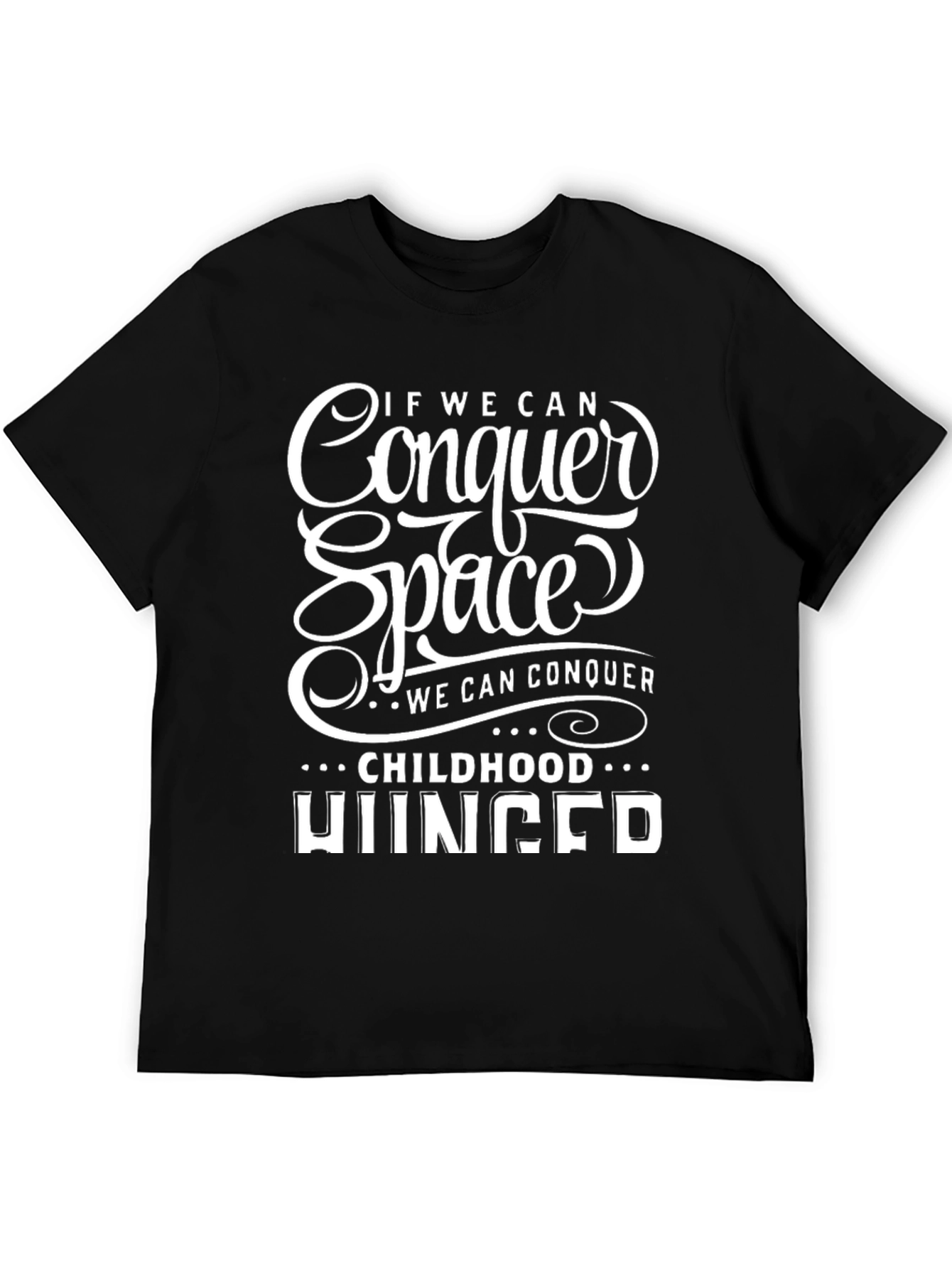 Conquer Space Black Graphic T-Shirt