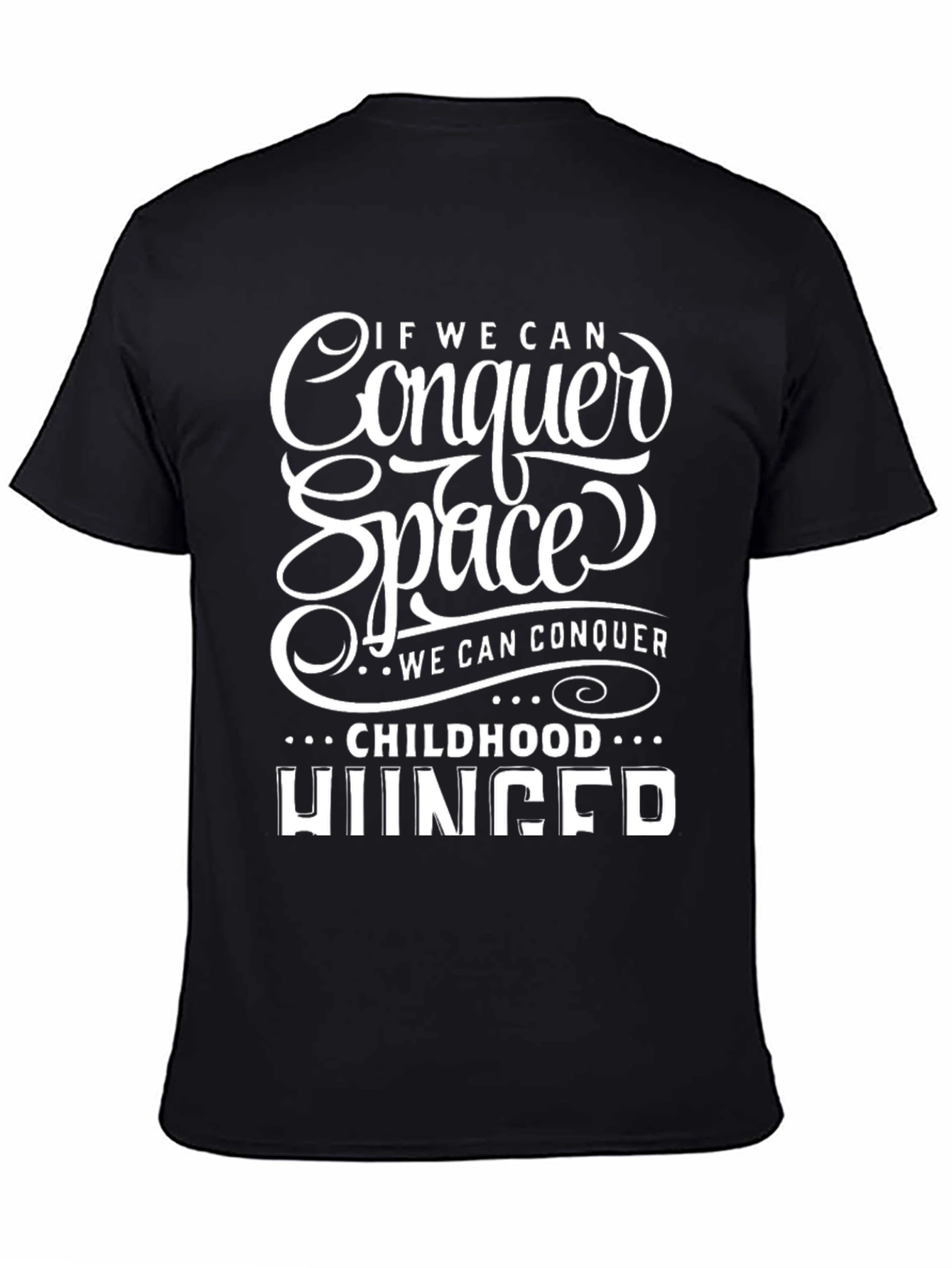 Conquer Space Black Graphic T-Shirt