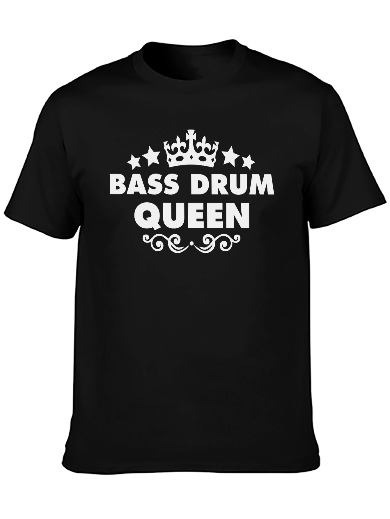 Bass Drum Queen Graphic Tee - Black T-Shirt