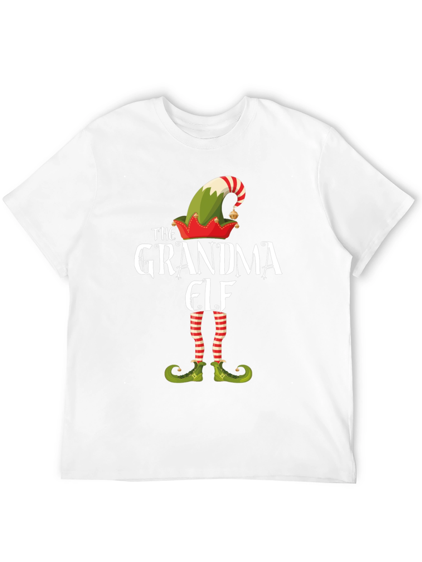 Grandma Elf Christmas T-Shirt Festive Holiday Tee