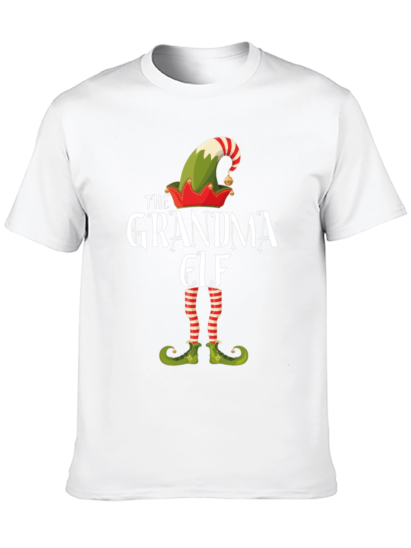 Grandma Elf Christmas T-Shirt Festive Holiday Tee