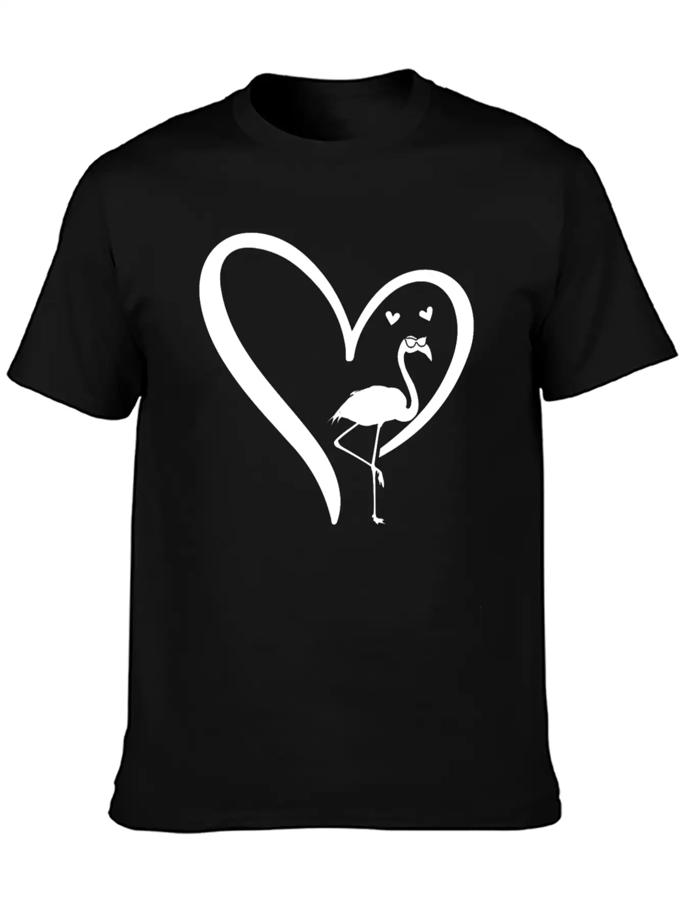 Flamingo Heart Flamingo Lover Flamingo Unisex Casual T-Shirt – Clean Design For Daily Comfort