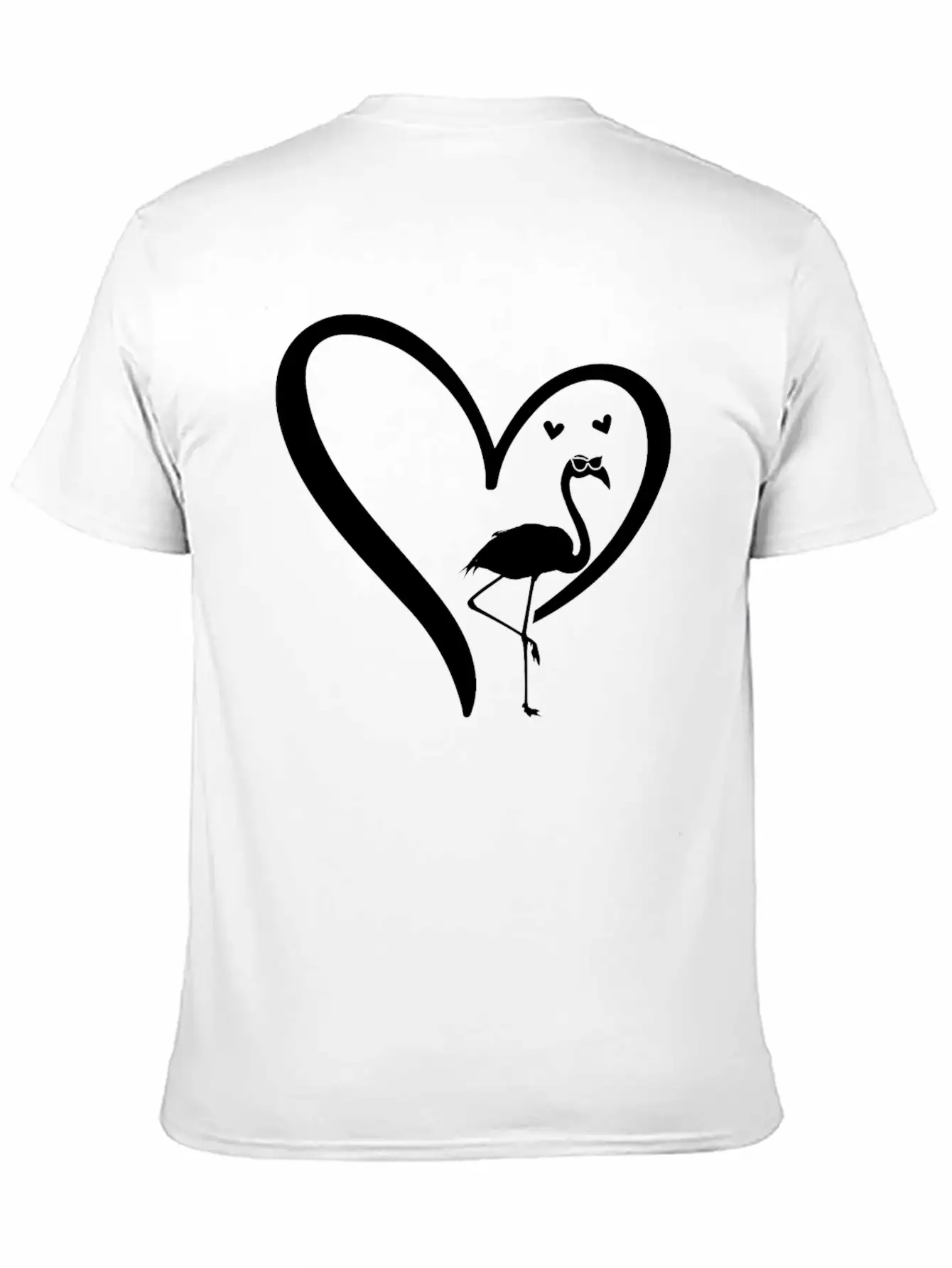 Flamingo Heart Flamingo Lover Flamingo Unisex Casual T-Shirt – Clean Design For Daily Comfort