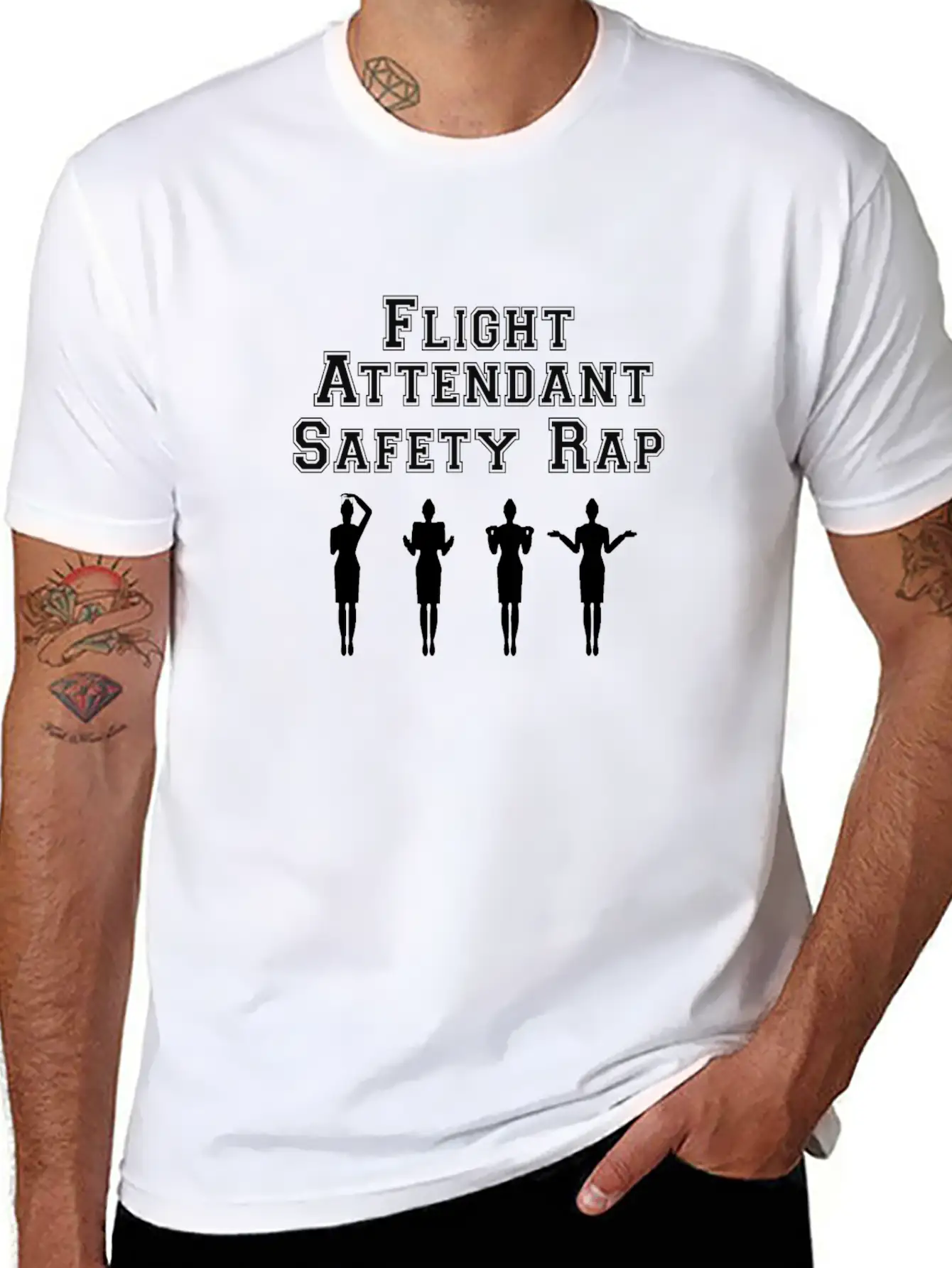 Flight Attendant - Responsible For Your Safety Unisex Casual T-Shirt – Clean Design For Daily Comfort
