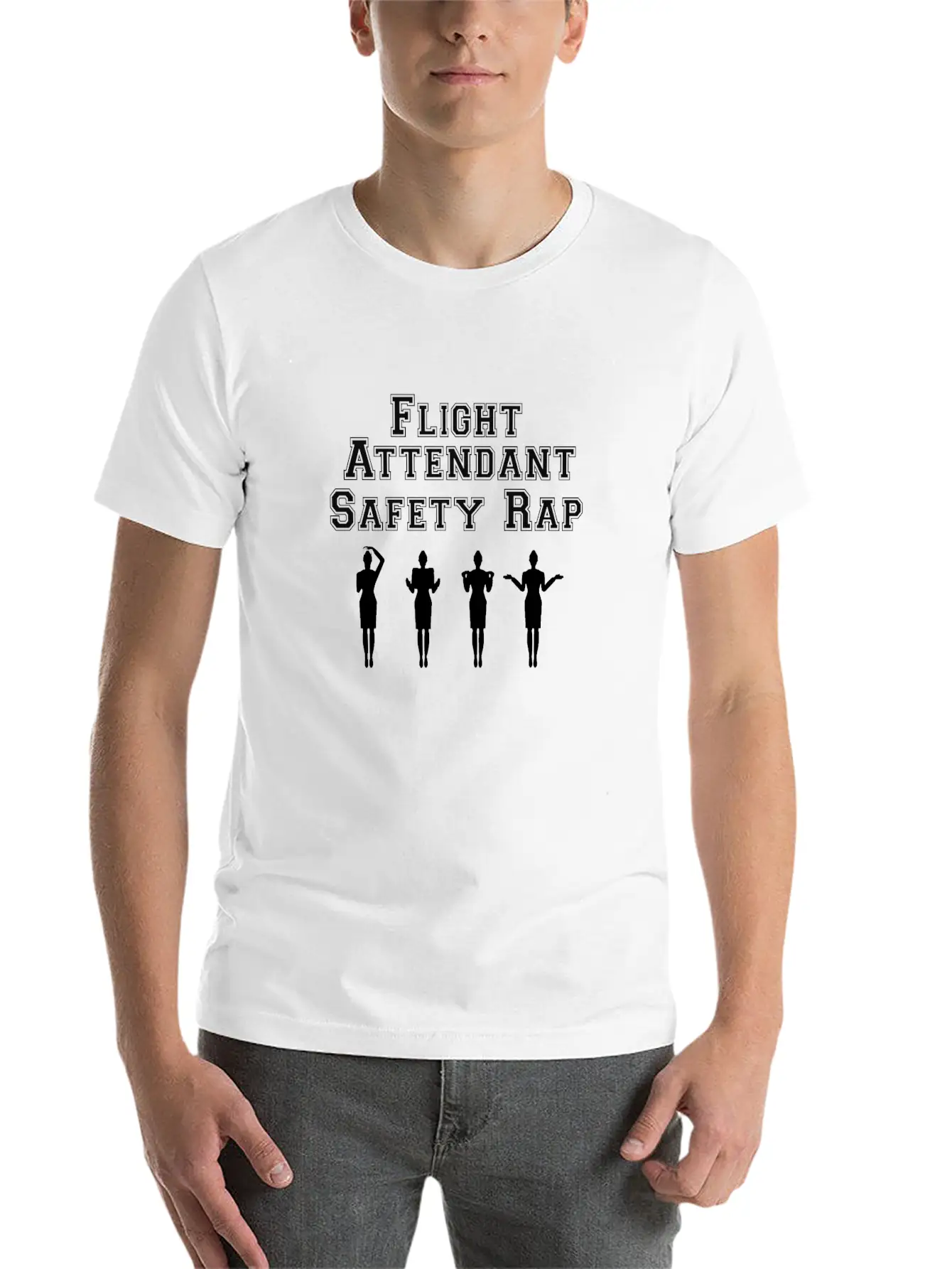 Flight Attendant - Responsible For Your Safety Unisex Casual T-Shirt – Clean Design For Daily Comfort