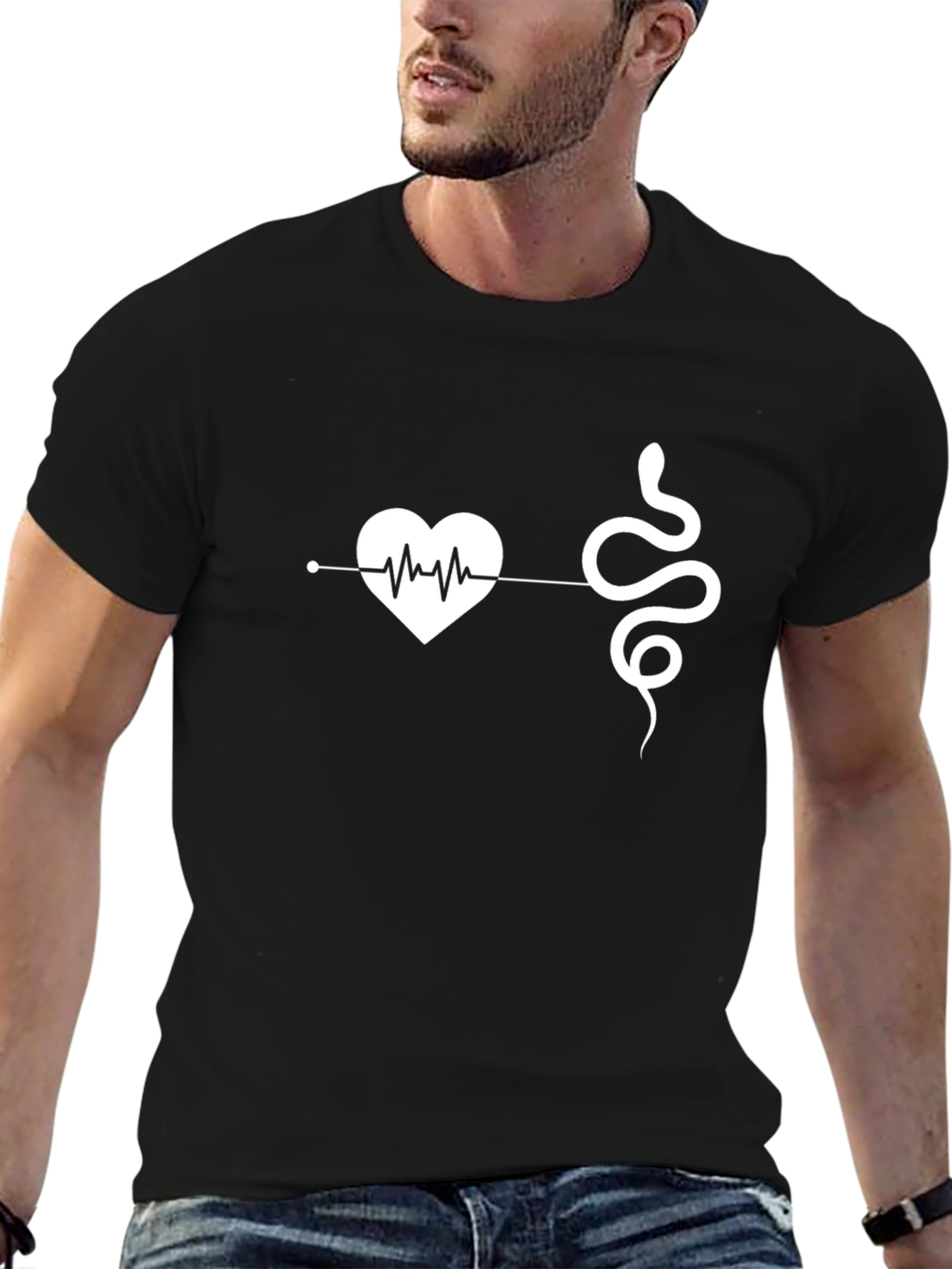 Heartbeat Snake Graphic Tee
