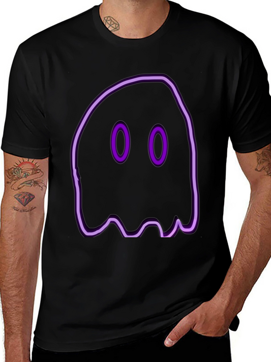 Neon Ghost Graphic Tee - Spooky Style