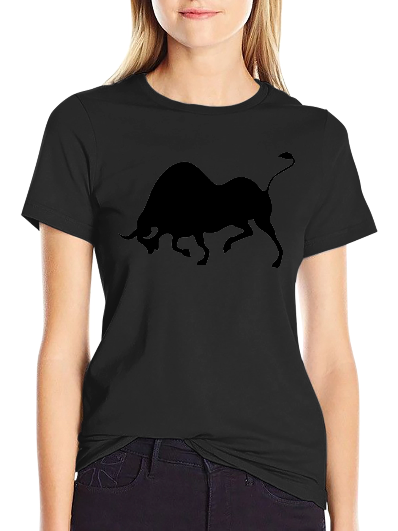 Black Bull Graphic Tee - Modern Style