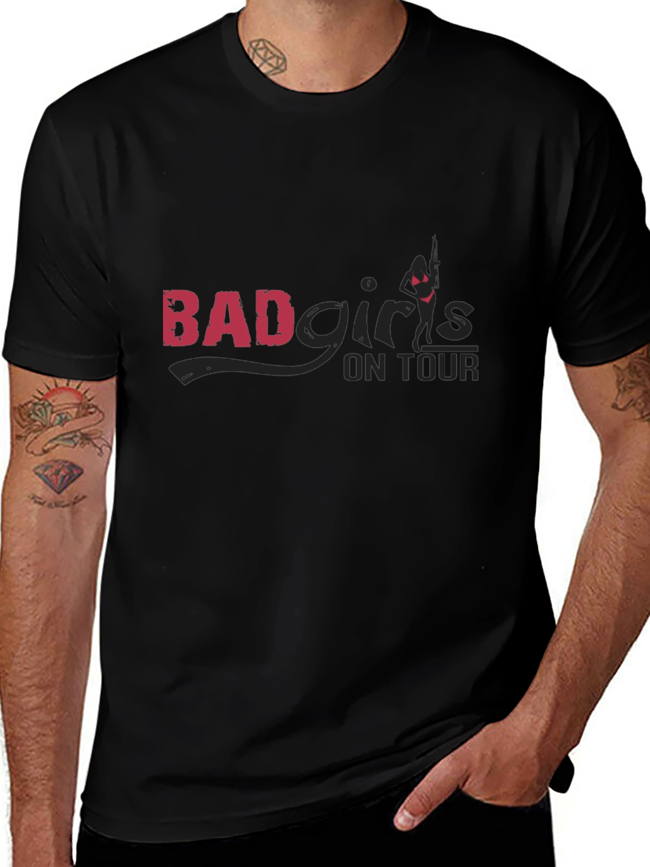 Bad Girls On Tour Graphic T-Shirt