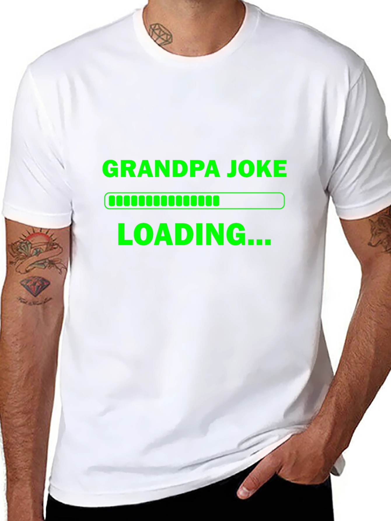 Grandpa Joke Loading T-Shirt - Funny Novelty Tee