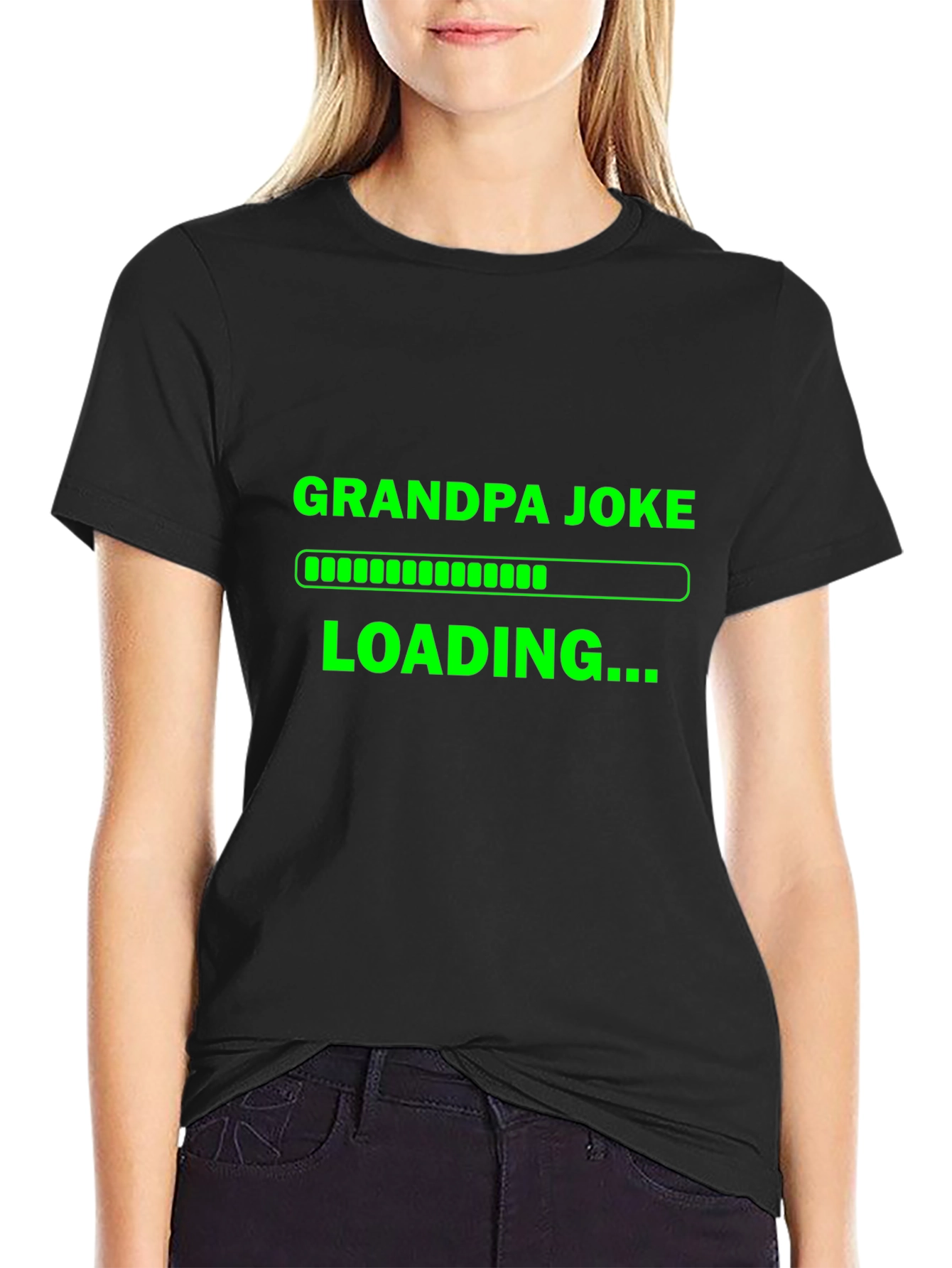 Grandpa Joke Loading T-Shirt - Funny Novelty Tee