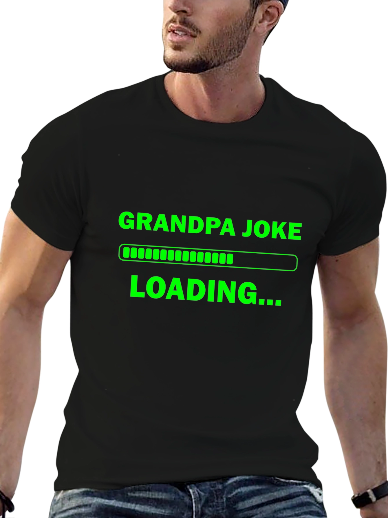 Grandpa Joke Loading T-Shirt - Funny Novelty Tee