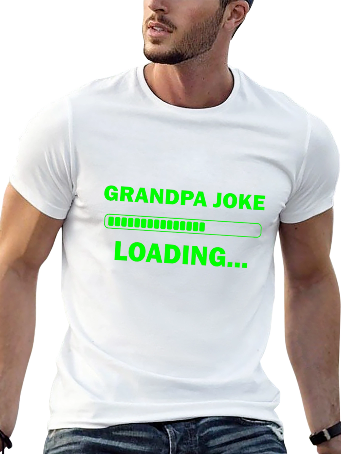 Grandpa Joke Loading T-Shirt - Funny Novelty Tee