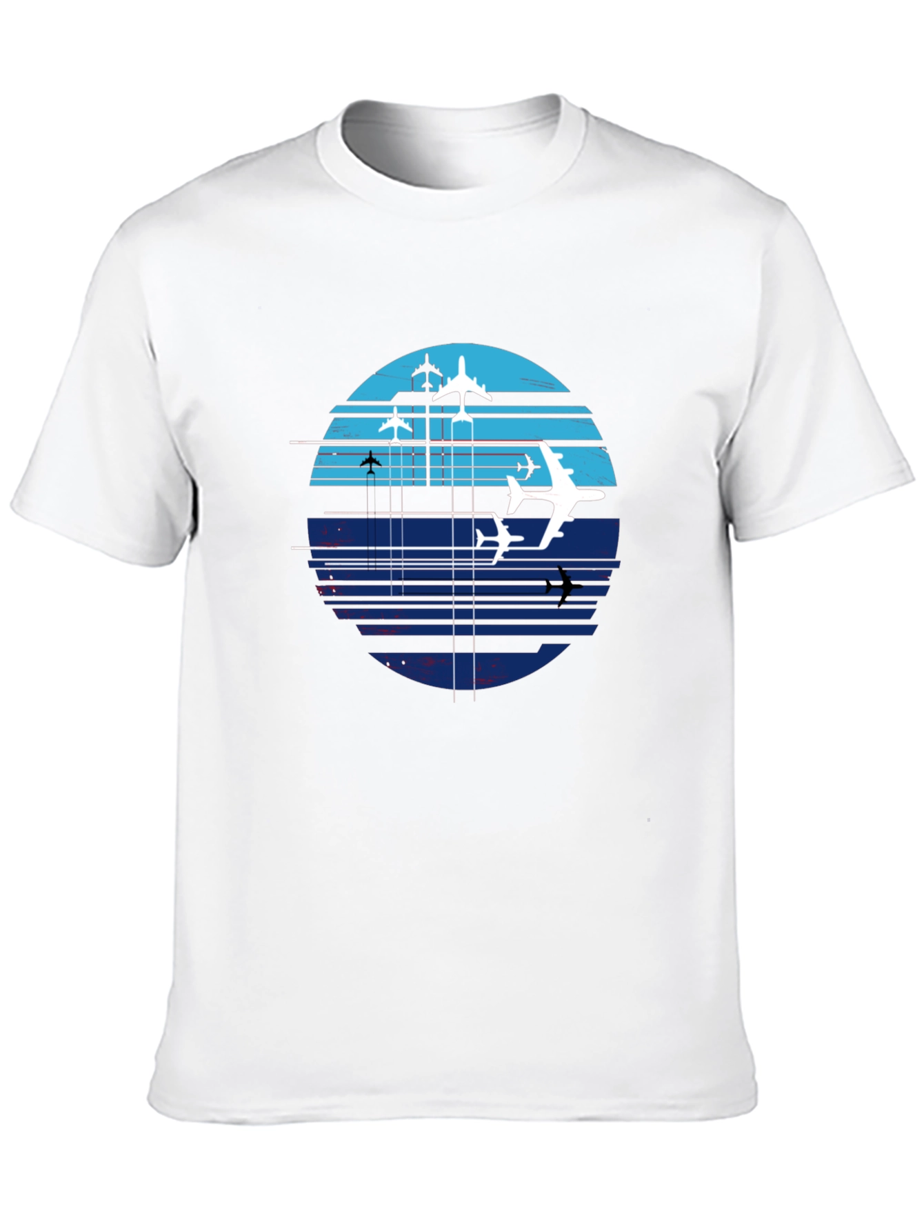 Aviation Sunset Graphic Tee - Black