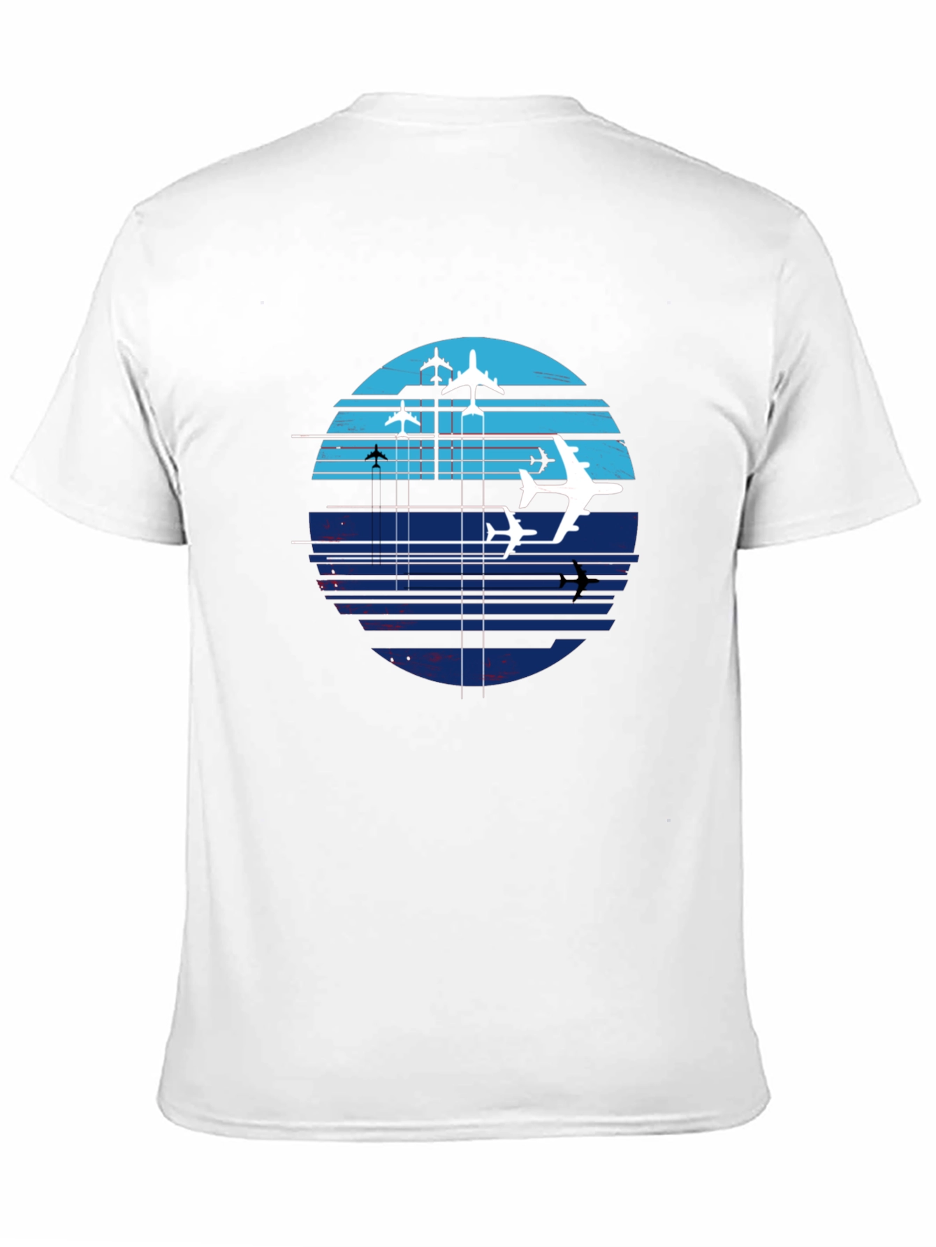 Aviation Sunset Graphic Tee - Black