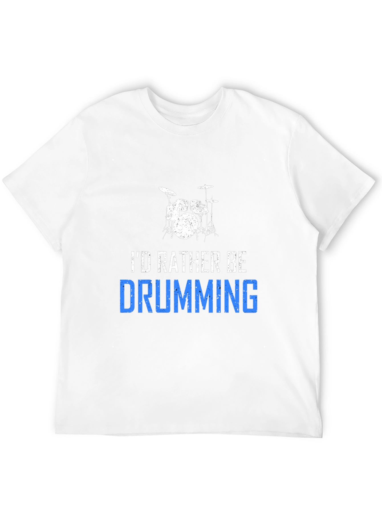 Id Rather Be Drumming T-Shirt - Black