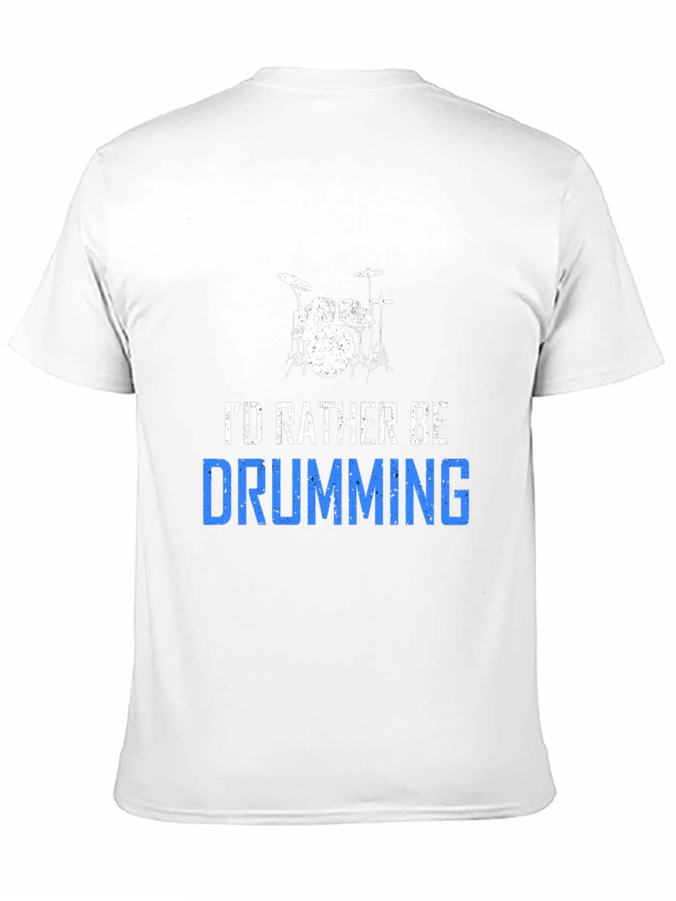 Id Rather Be Drumming T-Shirt - Black