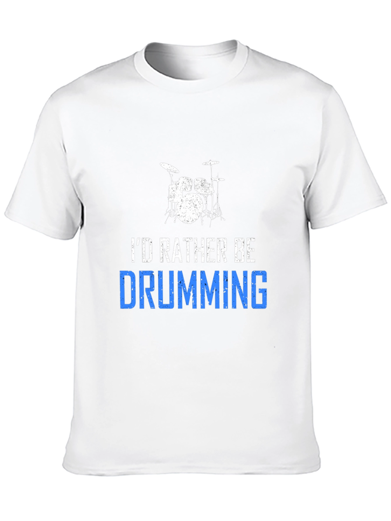 Id Rather Be Drumming T-Shirt - Black