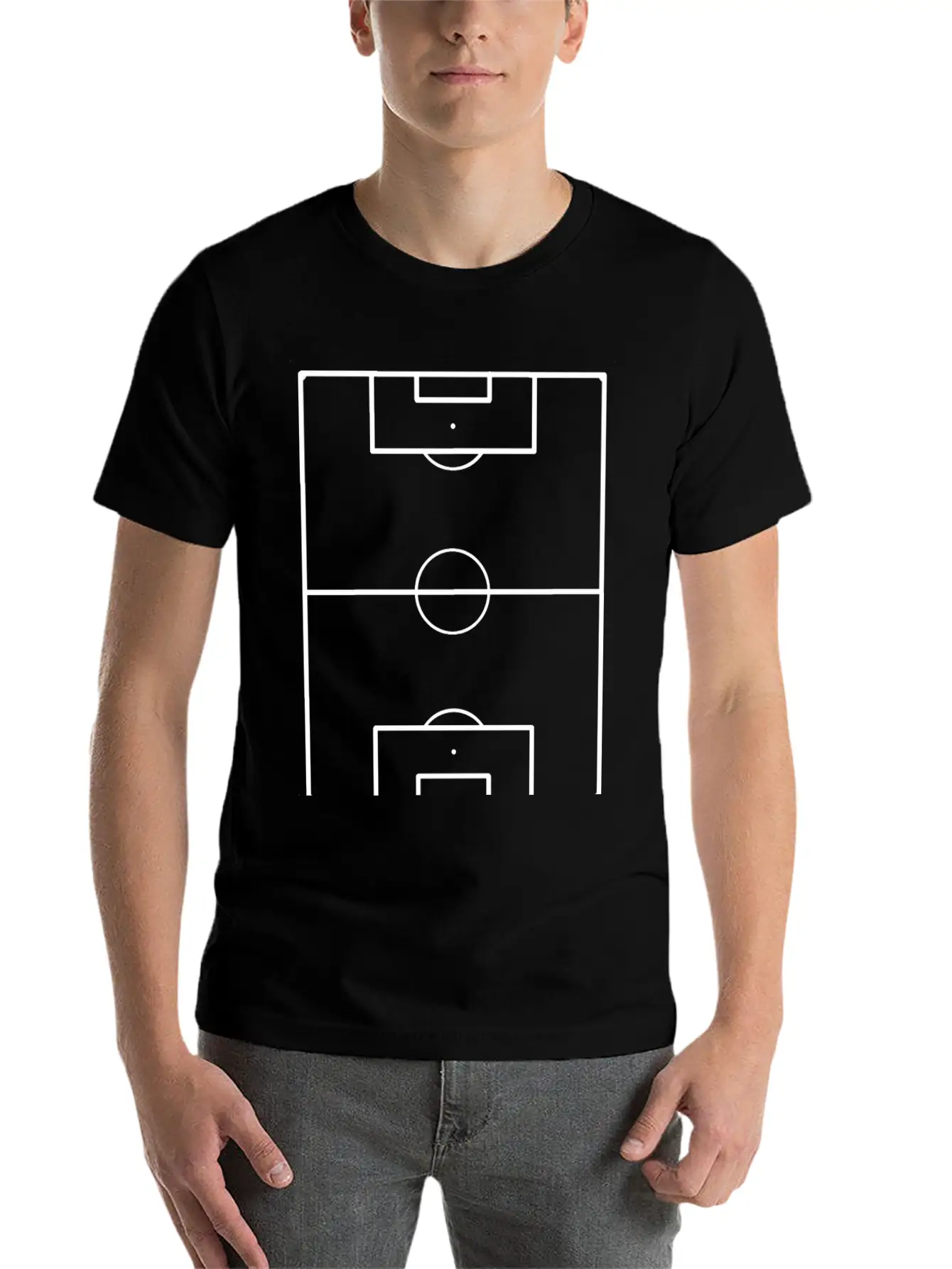 Football Field Soccer Pitch Playing Field Ground Unisex Casual T-Shirt – Clean Design For Daily Comfort