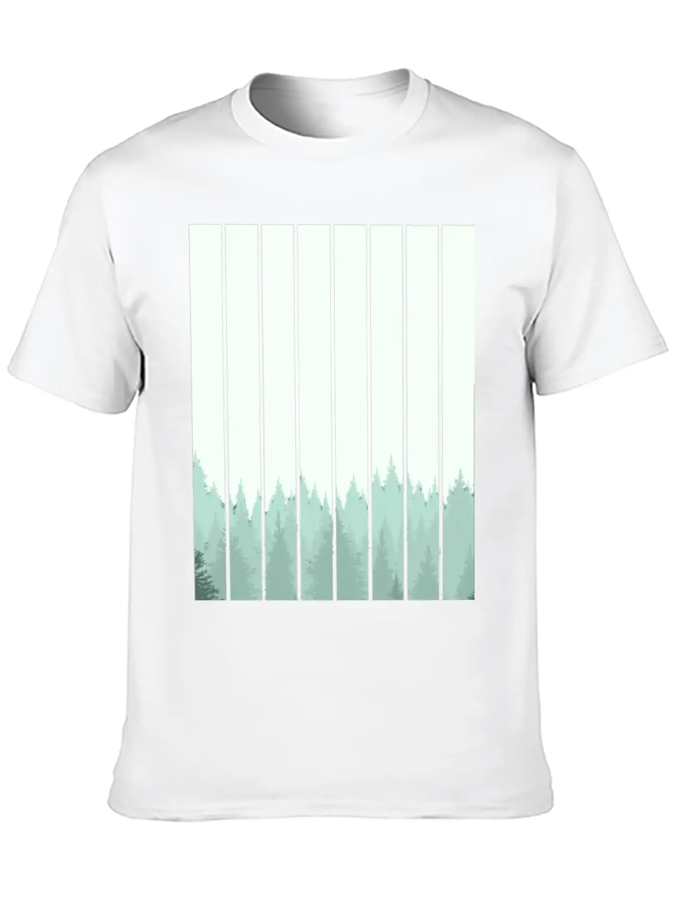 Forest Illustration Artwork Unisex Casual T-Shirt – Clean Design For Daily Comfort