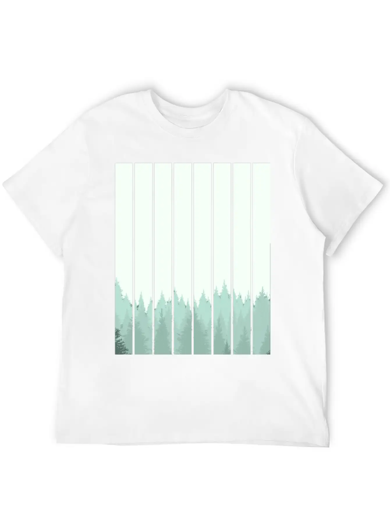 Forest Illustration Artwork Unisex Casual T-Shirt – Clean Design For Daily Comfort