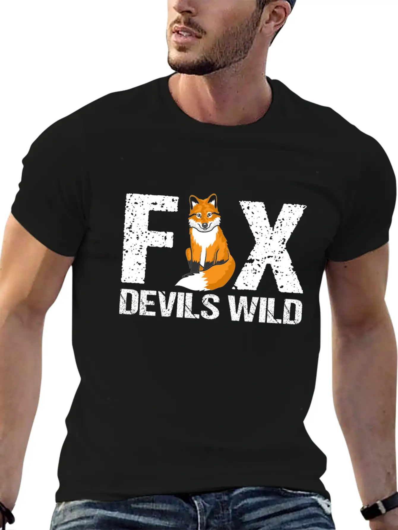 Fox Foxes Funny Animal Gift Gift Idea Unisex Casual T-Shirt – Clean Design For Daily Comfort