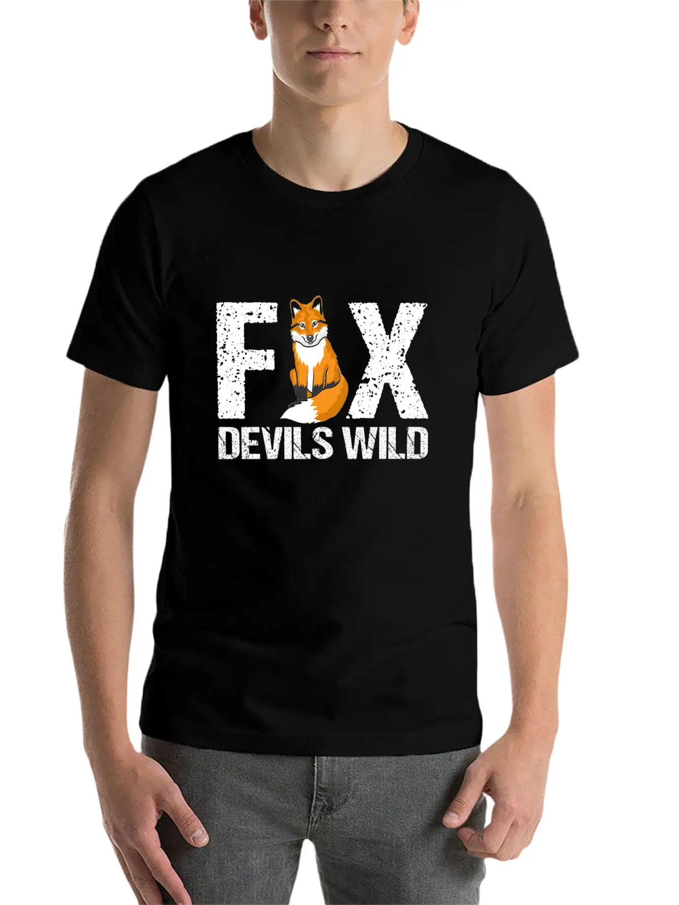 Fox Foxes Funny Animal Gift Gift Idea Unisex Casual T-Shirt – Clean Design For Daily Comfort