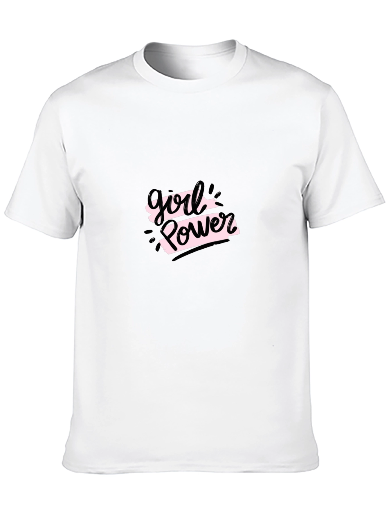 Girl Power Black Graphic Tee - Empowering Style