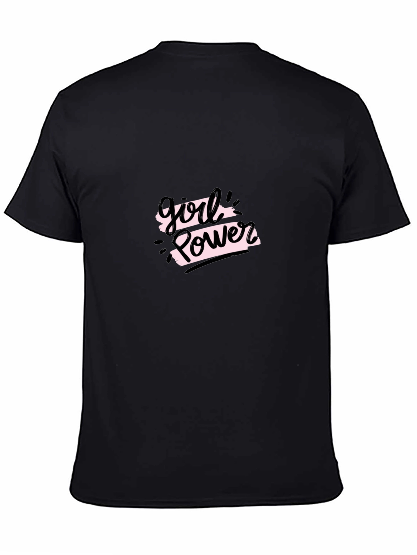 Girl Power Black Graphic Tee - Empowering Style